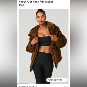 Alo Knock Out Faux Fur Jacket